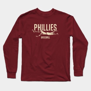 Vintage Phillies Catch Long Sleeve T-Shirt